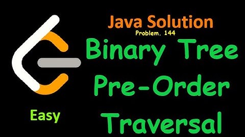 Leetcode 144. Binary Tree Preorder Traversal Easy Java Solution.