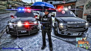 Playing GTA 5 As A POLICE OFFICER City Patrol| HPD|| GTA 5 Lspdfr Mod| 4K
