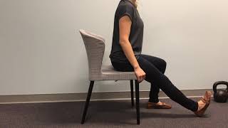 Seated Sciatic Nerve Glide - Seated Sciatic Nerve Flossing