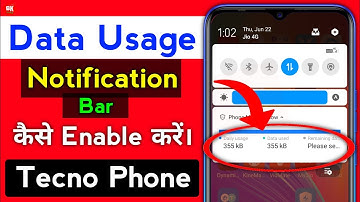 Enable Data Usage Notification Bar In Tecno Phone After Update | How To Set Daily Data Usage