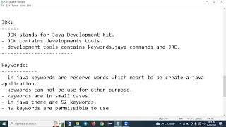JDK | Keywords | Java Commands| by @LearnCodeWithMohseen  ​