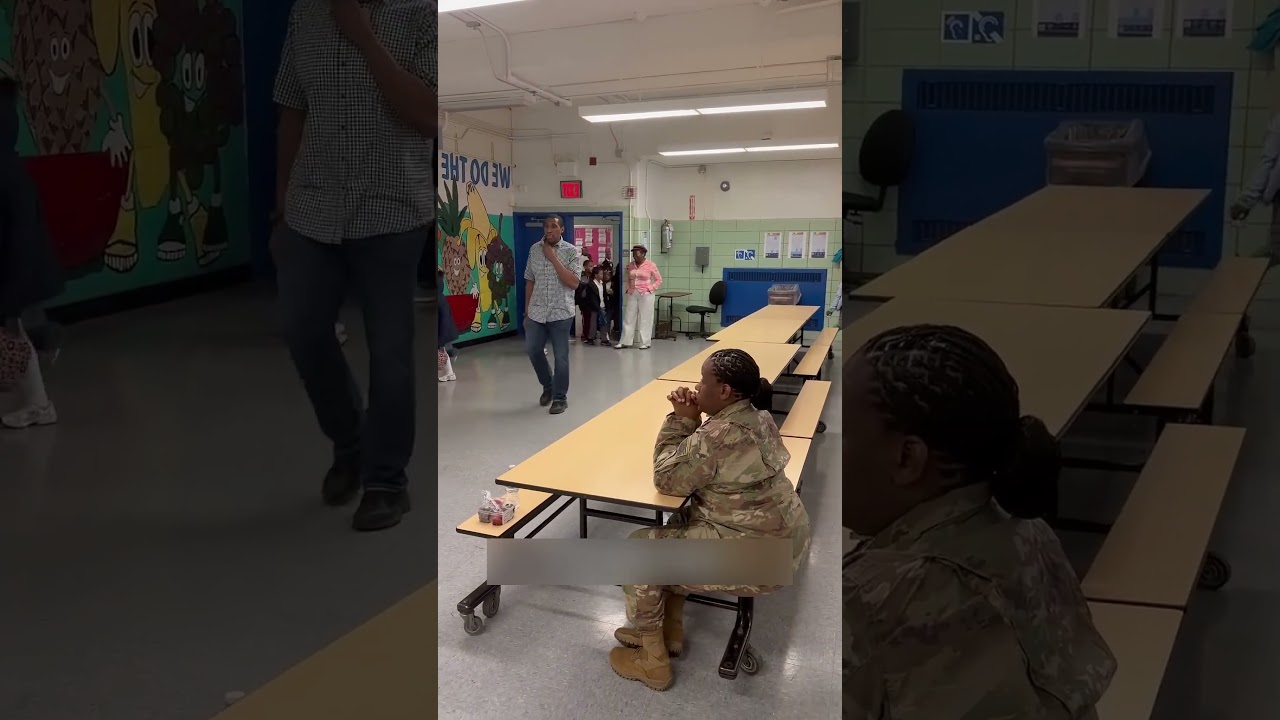 La sorpresa de esta mamá militar hizo llorar a todos