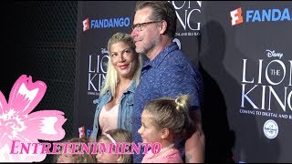 Tori Spelling and her husband Dean McDermott how are they doing find out Lion King premiere