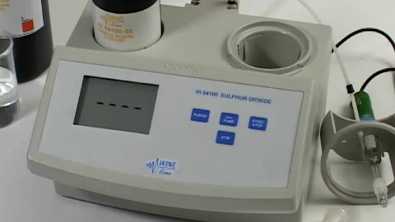 Uso de medidor de sulfuroso HI 84100