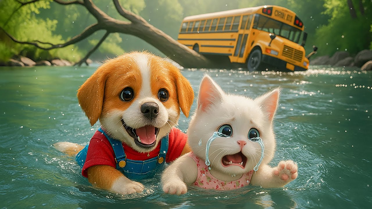 Baby Pubby’s True Hero Moment 💦 From Champion Swimmer to Brave Rescuer Saving Kitten’s Life ❤️🏆