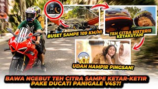 TEH CITRA HAMPIR PINGSAN DIBONCENG ALSHAD PAKE DUCATI V4S !! SAMPAI KAPOK NAIK MOTOR LAGI ?!