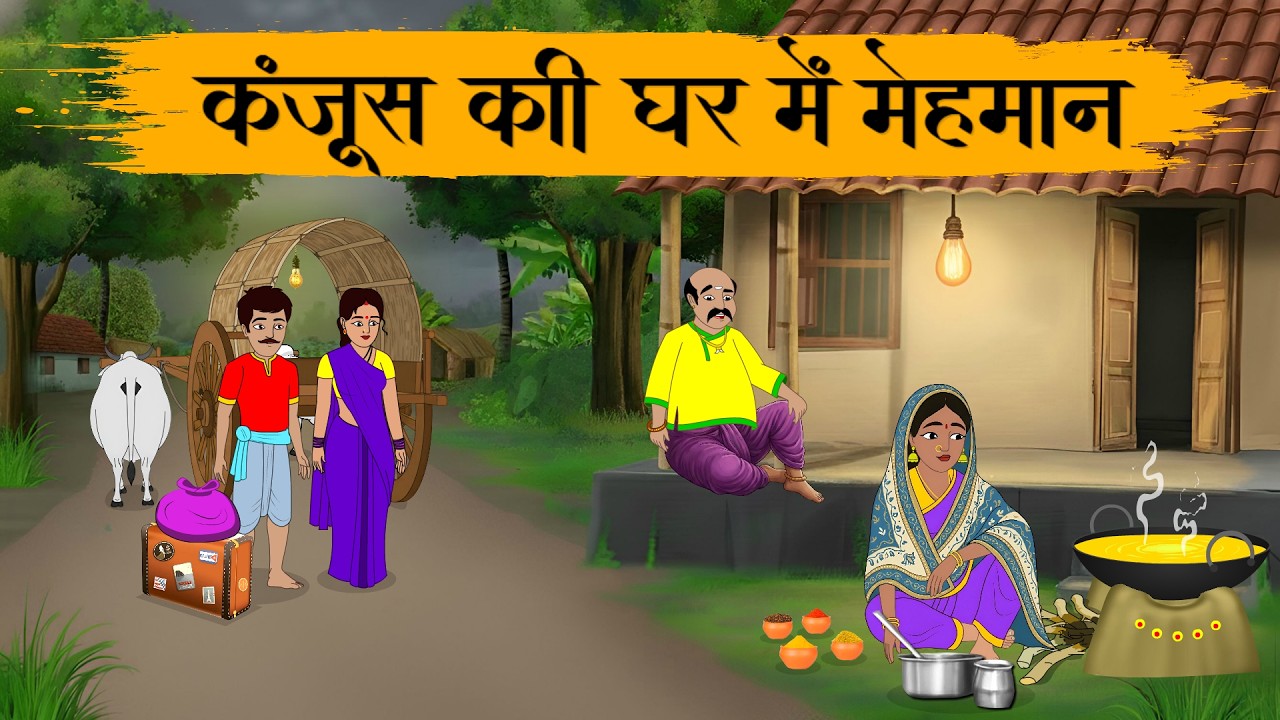 कंजूस की घर में मेहमान | Kanjoos Kee Ghar Mein Mehamaan | Hindi Stories | Hindi Moral Stories
