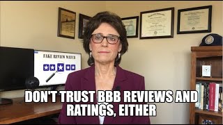Don't Trust BBB Reviews and Ratings, Either