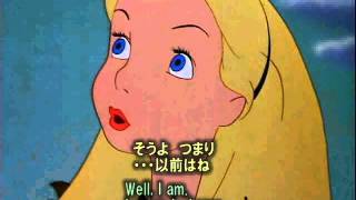 名作アニメで英語の勉強　ふしぎの国のアリス13　卵を守る親鳥　音読練習用　英和対訳ストップ動画　Japanese-English Translation