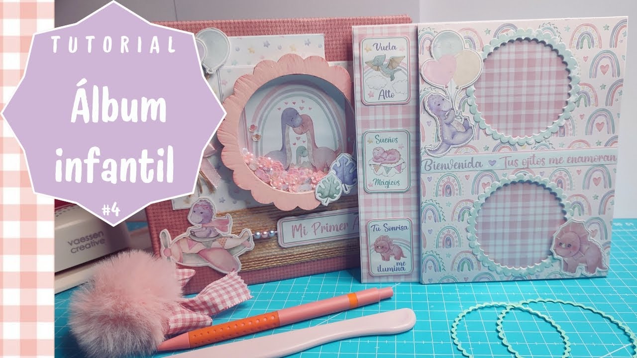 Cómo hacer una página de un álbum infantil ✂️📖 | Tutorial Scrapbooking