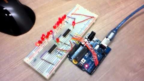 Arduino with shift registers 74HC595