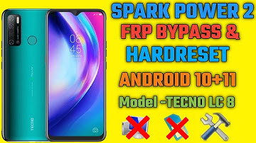 Tecno Spark Power 2 Frp Bypass With Hard Reset Model LC8 2023 New Method Working 100%
