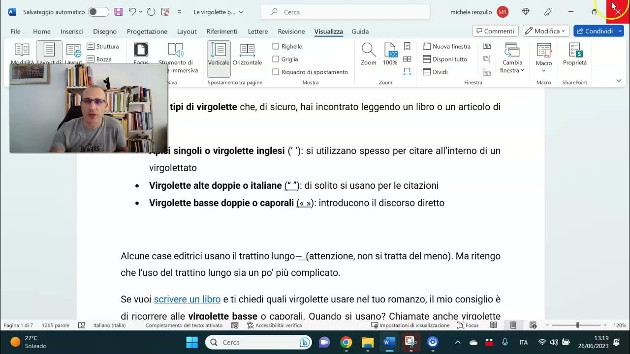 Le Virgolette Vanno Prima O Dopo Il Punto Come inserire le virgolette alte in Word per i dialoghi - YouTube