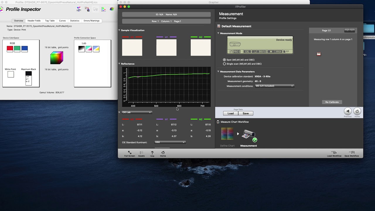 Color Gamut & Specs - Epson Hot Press Natural Paper