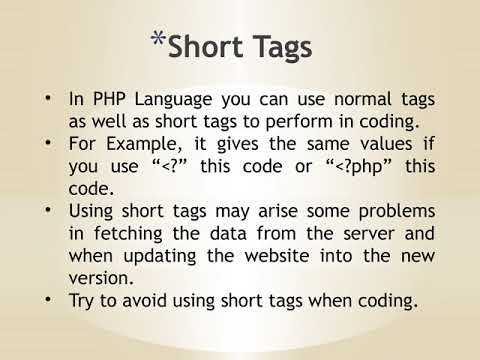 PHP Coding Standards