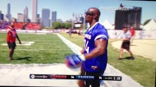 Terry Crews robot dance touchdown celebration
