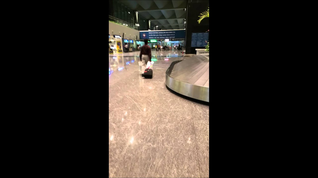 Bangalore Airport baggage claim 1 YouTube