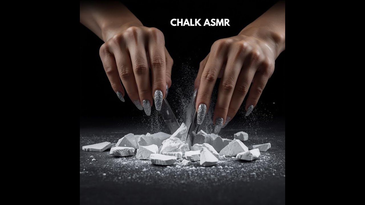 ASMR Cortando y Aplastando Tiza de Gimnasio 🖤 | Reformed Gym Chalk