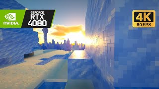 [4K 60fps] Insane render distance | SEUS PTGI HRR 3 | Exploring SEED:-1438732585965522766