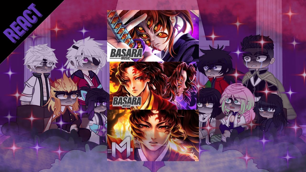 Hashiras react Yoriichi e Kokushibo || @M4rkim || @BasaraMusic  || PT/ENG || GACHA