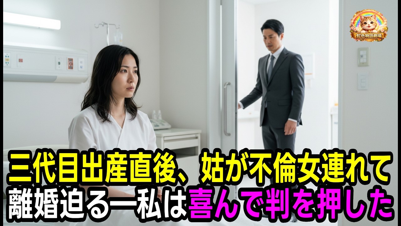 姑が不倫相手を連れて離婚しろと迫った日―三代目の跡取りを出産した直後、私は喜んで離婚届に判を押した瞬間 #老後の物語 #家族の物語 #50代からの人生