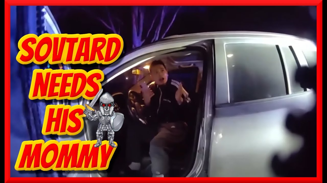 Sovtard Calls His Mommy to Avoid Being Arrested