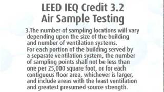 LEED IEQ Credit 3.2 Information