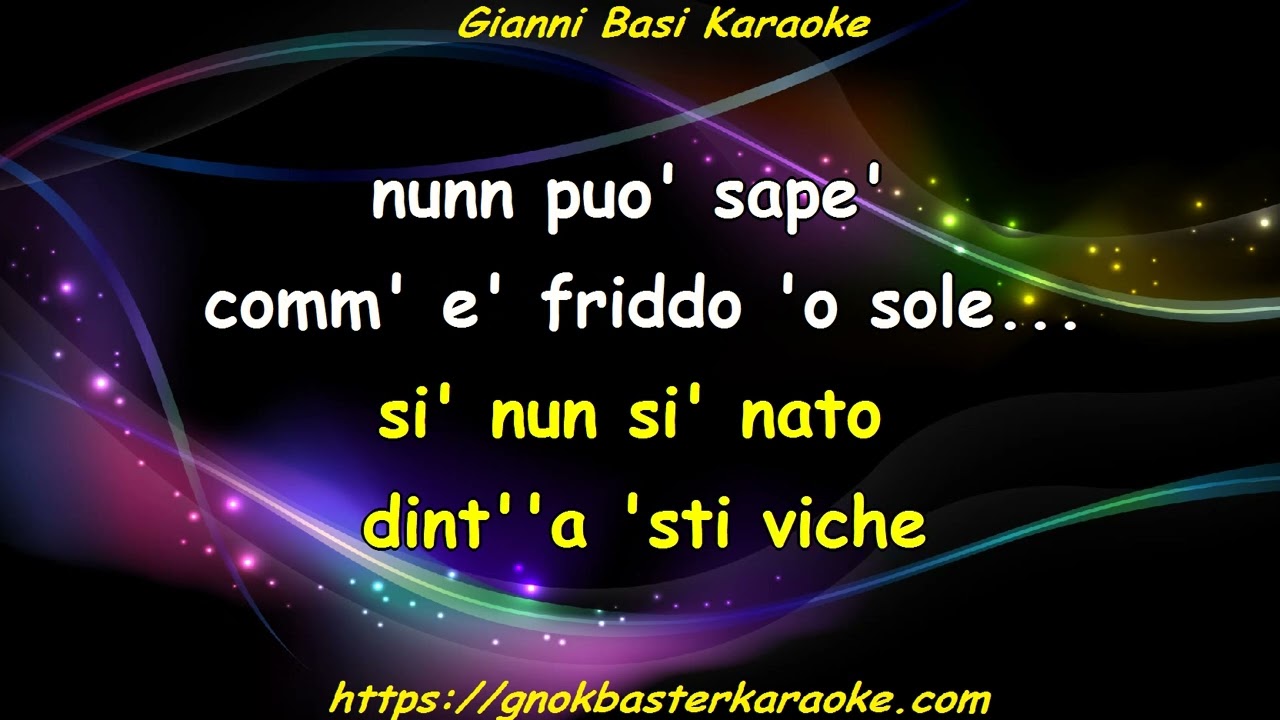 Tommy Riccio - Malavita Napulitana Karaoke