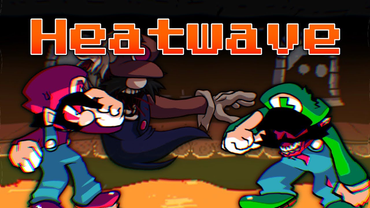 Heatwave but Hatred Luigi and Mario sings it 【FNF cover】