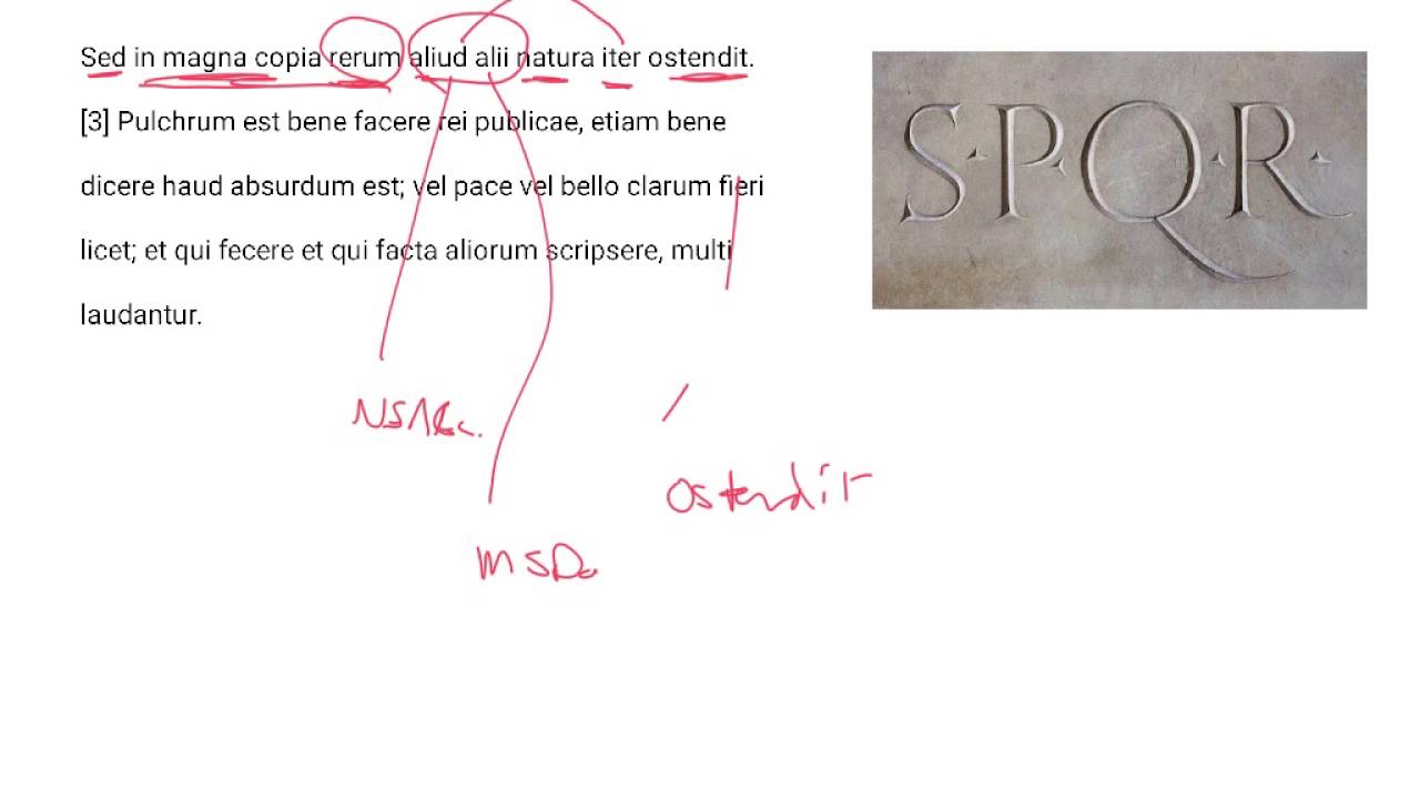 LatinPerDiem Latin Lessons: Sallust, Bellum Catilinae 10 - YouTube