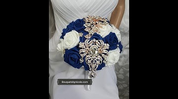 #1 DIY How to make your own Brooch Bridal Bouquet No wires Easy