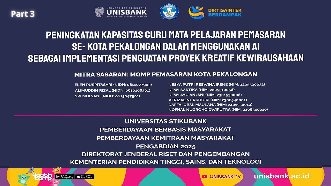 PKM AI 2025: AKTIVITAS PESERTA & GURU DALAM PELATIHAN AI: Part 3