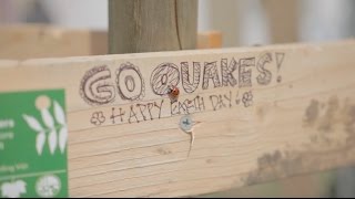 Quakes plant trees in Milpitas community on Earth Day