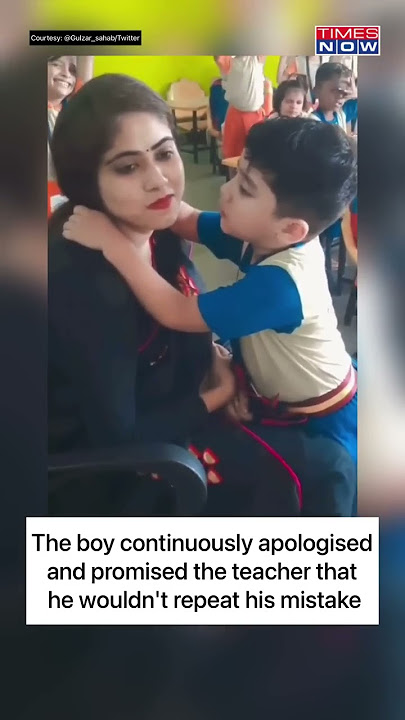 Viral Video: Little Boy Leaves Netizens In Awe With Adorable Apology To Angry Teacher #shorts