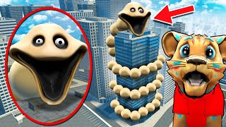 How BIG can the HUNGRY WORM GROW?! (Gmod Sandbox)