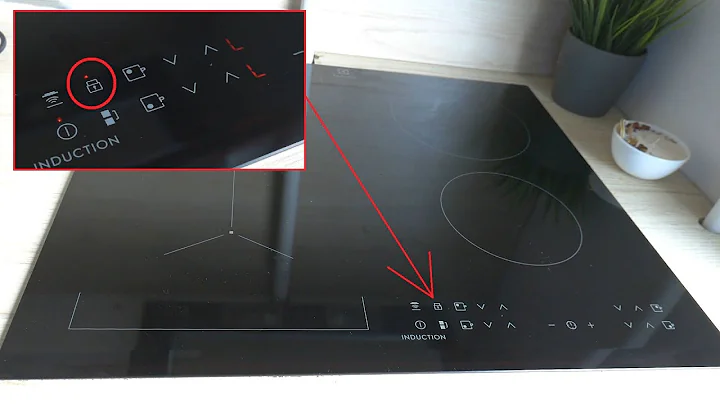 How to UNLOCK Electrolux Induction Hob (Key & Child LOCK)