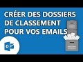 Outlook online  crer des dossiers de classement pour vos emails