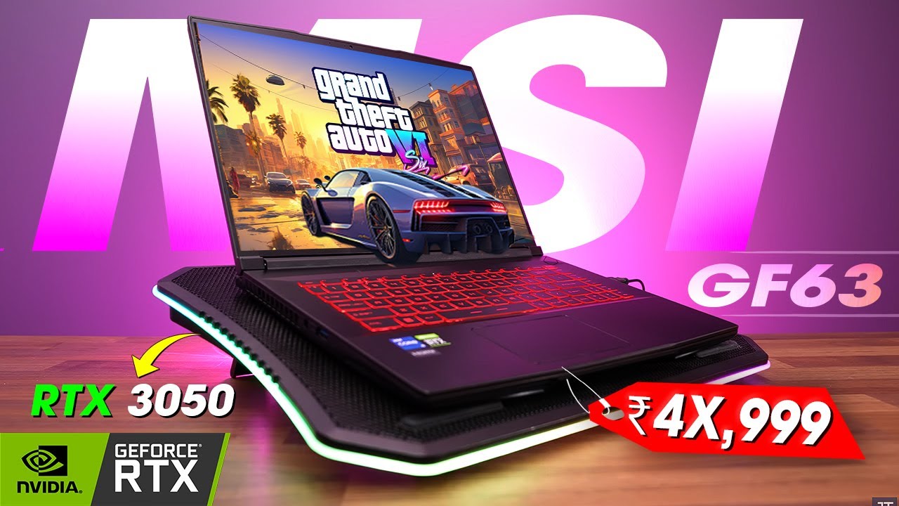 🔥RTX 3050 🔥Gaming Laptop Under Rs.50,000 Only MSI GF63 Thin msi