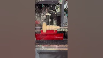 Multi functional CNC woodworking lathe for automatic turning and sanding of wooden legs! #cnc