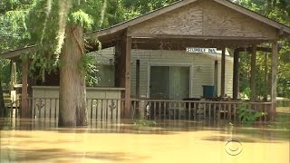 More thunderstorms hit already flooded Louisiana