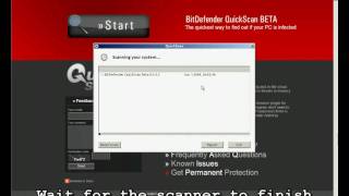 How to scan your computer for Threats - BitDefender QuickScan