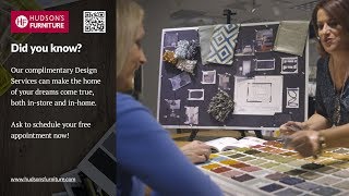 Enjoy Complimentary Design Services At Hudsons Furniture