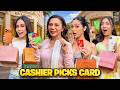 Ref:dCVHETKrGTY Cashier picks card w/ ivana, zeinab, viy