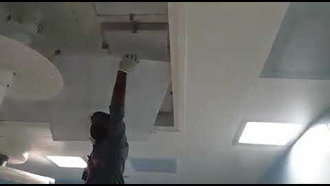 Our Ex.student Mr.Muthu is replacing HEPA filters in operation theatre at Dubai. 1 January 2020