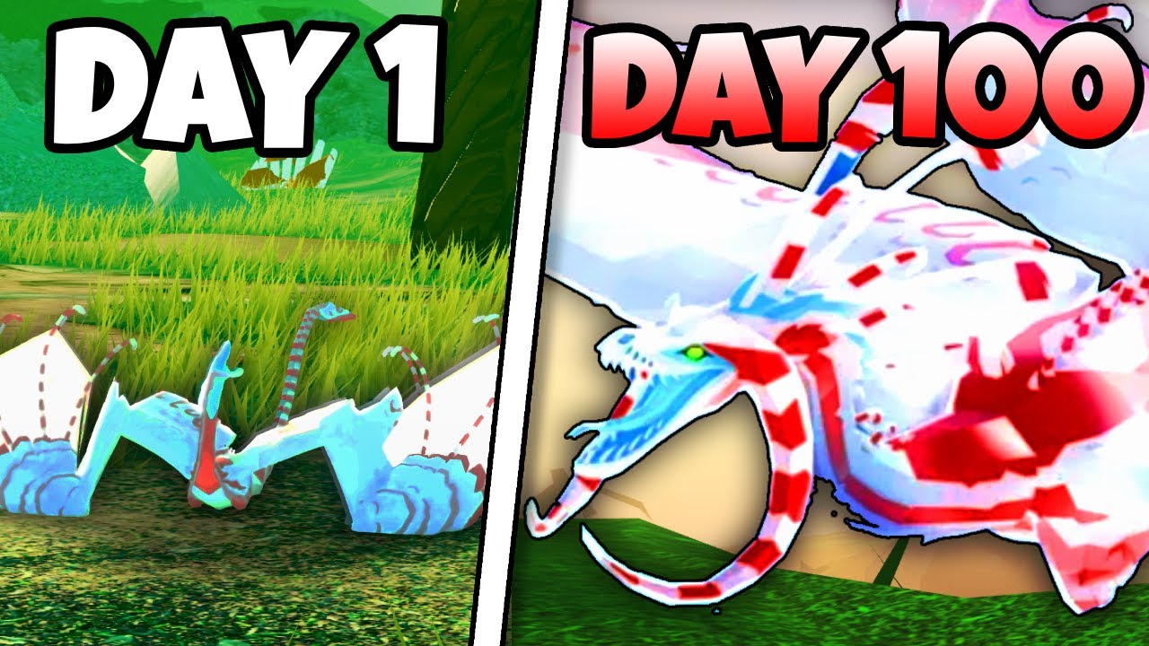 I Spent 100 DAYS as CANDY DRAGON KAIJU in Creatures Of Sonaria!