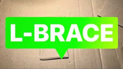 L-Brace: Cardboard Attachment Technique