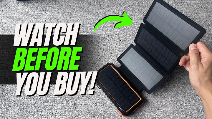 BLAVOR - SOLAR Powered Battery/Power Bank! 20,000 mAh Battery Pack REVIEW #solarpower