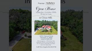 OPEN HOUSE THIS SATURDAY, OCTOBER 10TH - 11 am to 1 pm