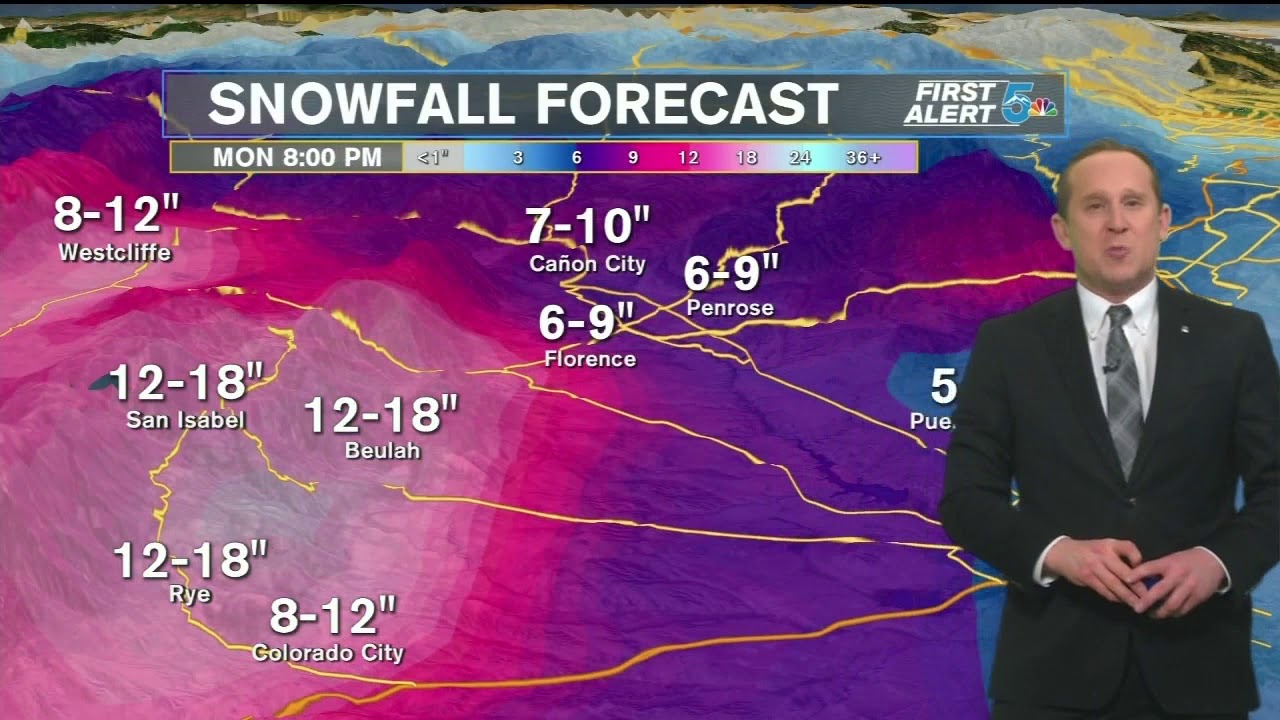 Snow and cold arrive on Sunday from a significant winter storm - YouTube