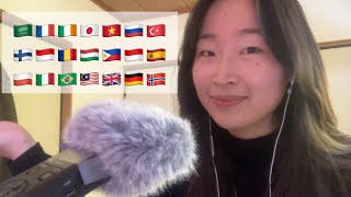 trigger words in different languages ASMR🌏~lots of mouth sounds too! screenshot 5